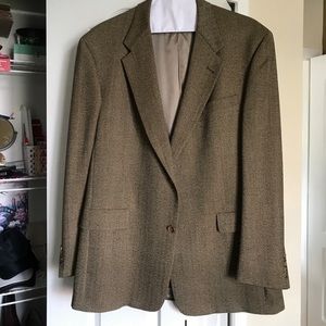 HART SCHAFFNER & MARX Suit Jacket Tan Brown